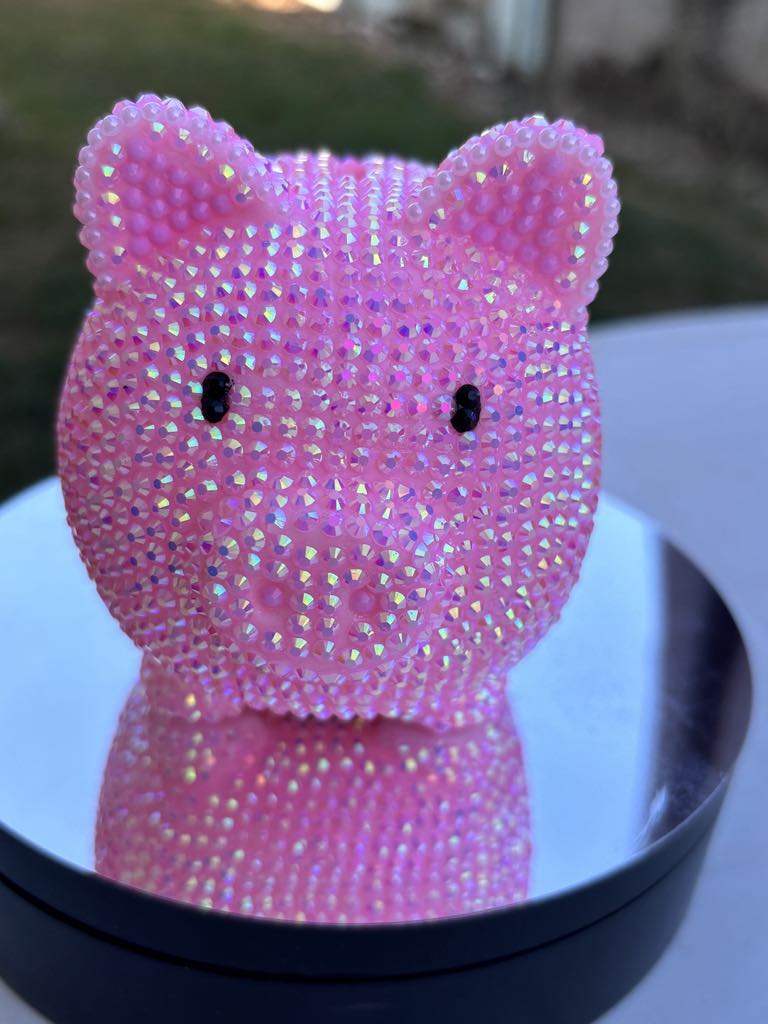 Cochon tirelire strassé