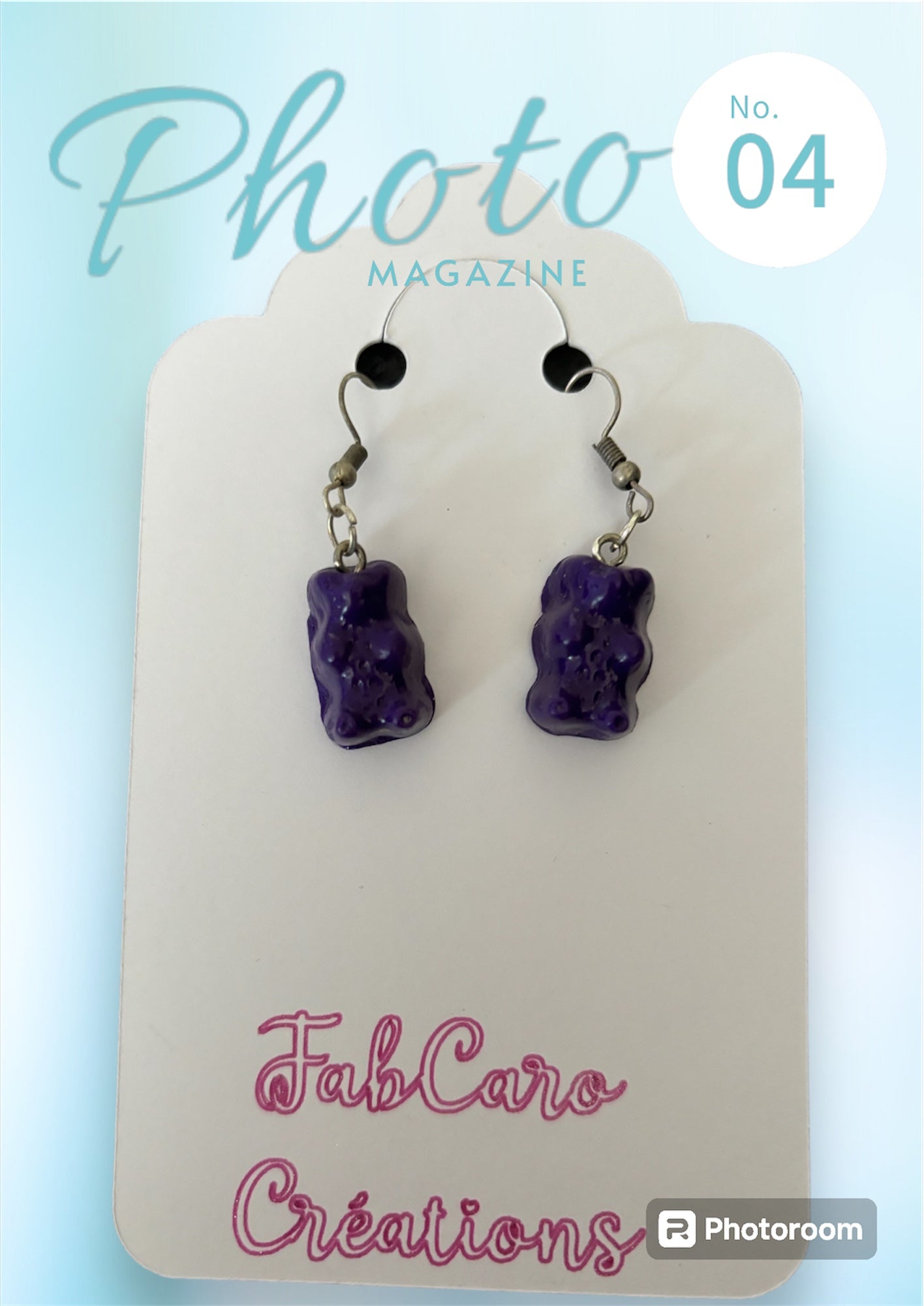 Boucle d’oreille nounours