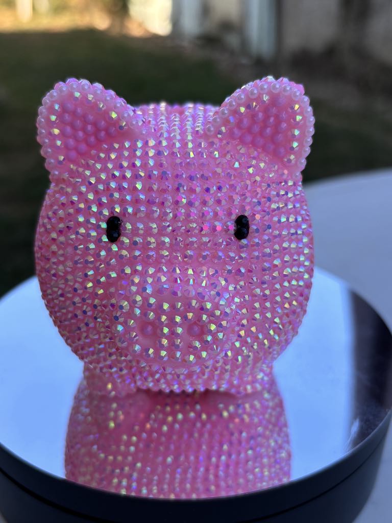 Cochon tirelire strassé