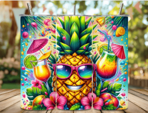 Tumbler ananas cocktail