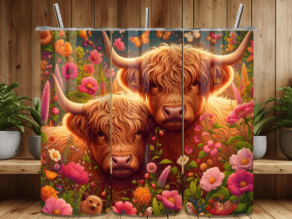 Vache rose