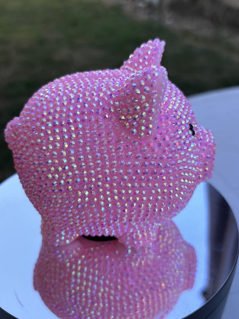 Cochon tirelire strassé