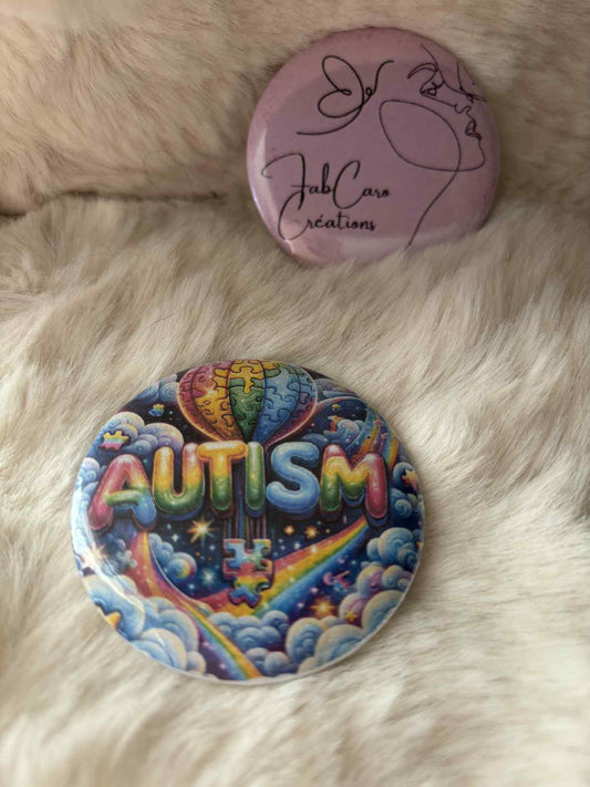 Badge soutient à l'autisme